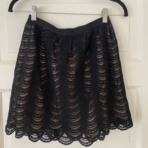 Club Monaco - Black Lace Skirt (S) (2)